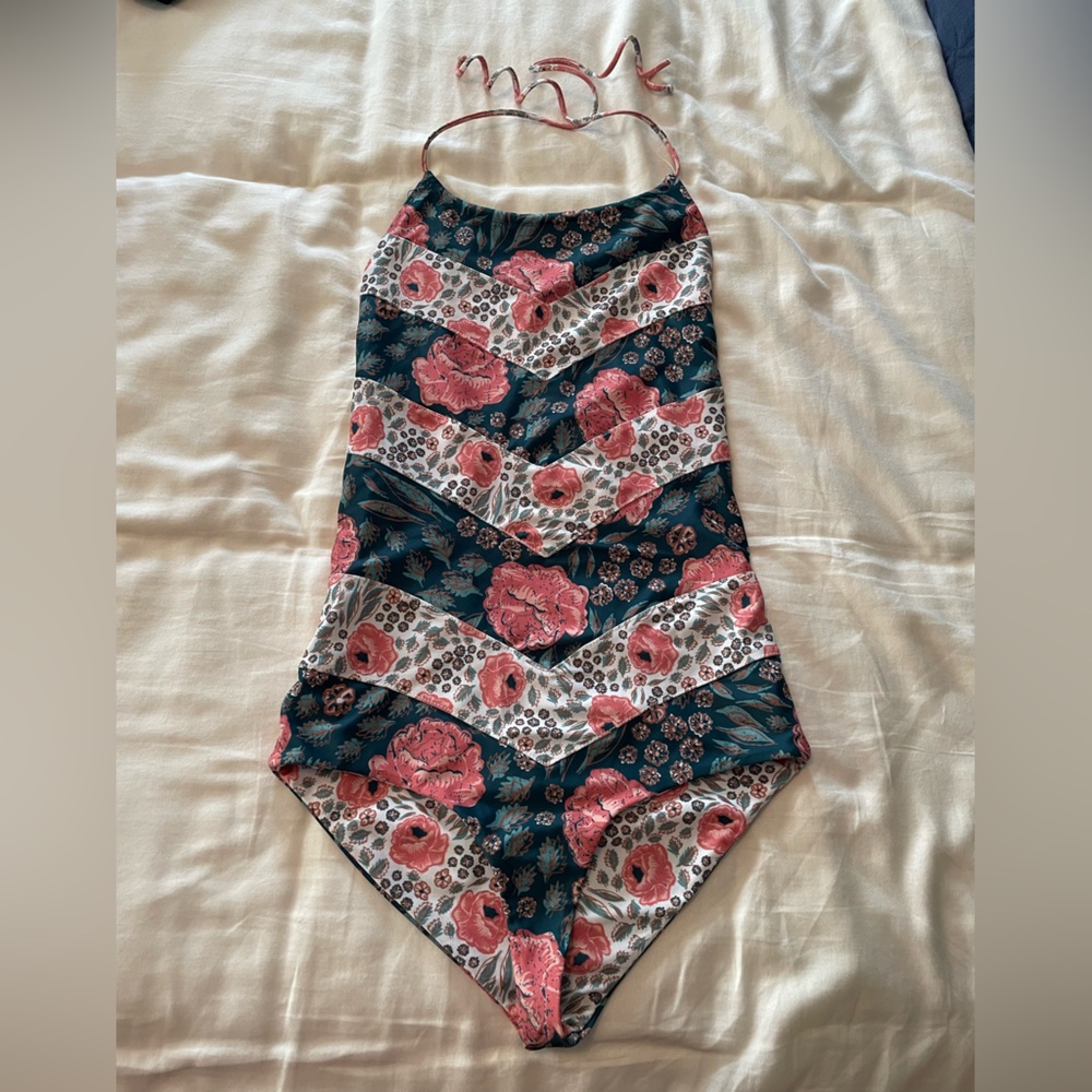 Beach Riot x Stone Cold Fox Rosemary Vintage Floral One Piece